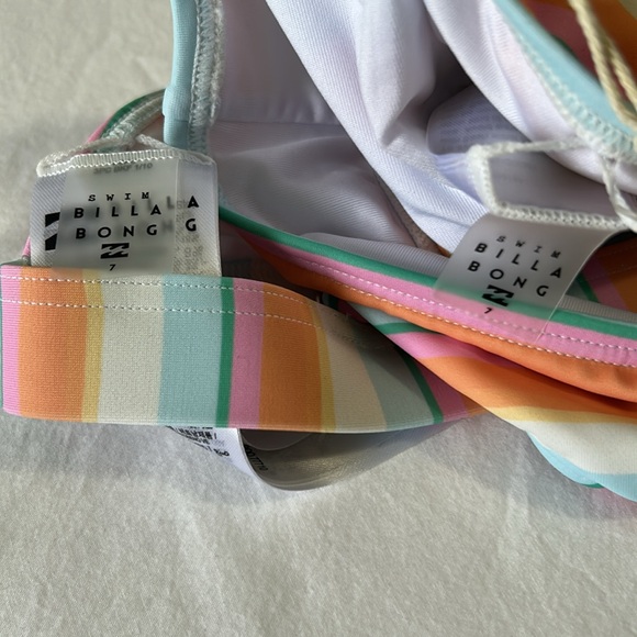 Billabong 7 Girls Bikini Sunset Surf Banded Triangle Two-Piece Swimsuit NWT - Picture 11 of 12